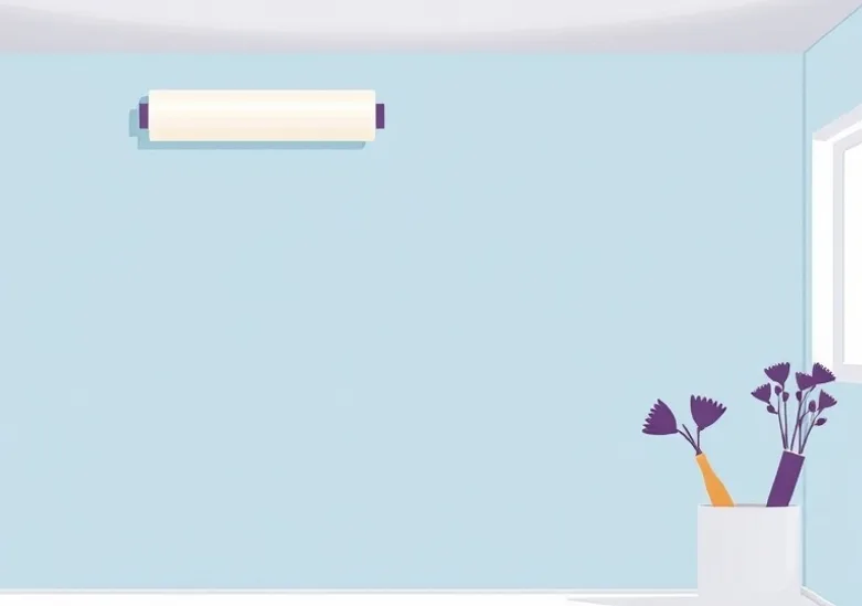 Pose de papier peint, rouleau et brosse à maroufler